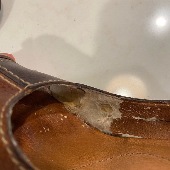 Lucky Brand Patchwork Leather Block Heels Size 7.5 - Picture 11 of 12